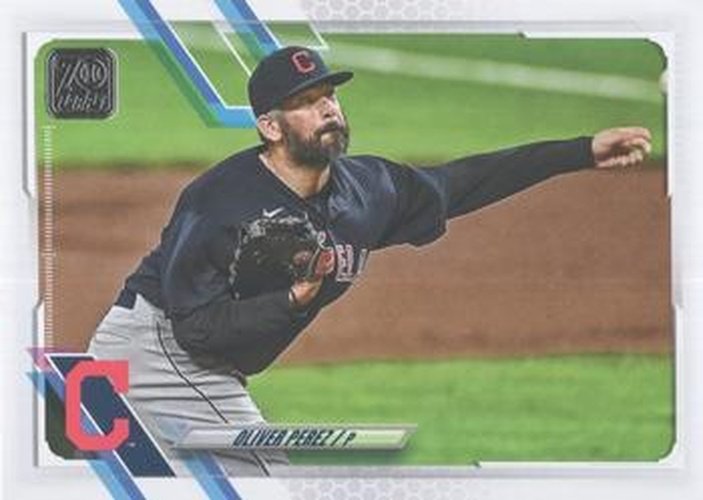 #273 Oliver Perez - Cleveland Indians - 2021 Topps Baseball
