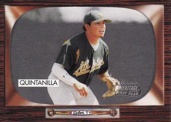 #273 Omar Quintanilla - Oakland Athletics - 2004 Bowman Heritage Baseball