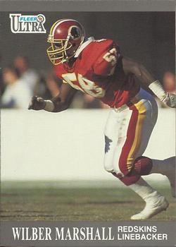 #273 Wilber Marshall - Washington Redskins - 1991 Ultra Football