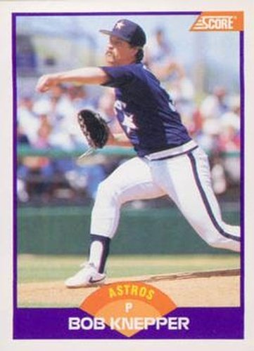 #273 Bob Knepper - Houston Astros - 1989 Score Baseball