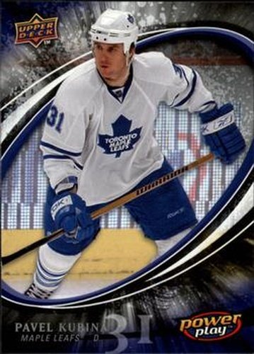 #274 Pavel Kubina - Toronto Maple Leafs - 2008-09 Upper Deck Power Play Box Set Hockey