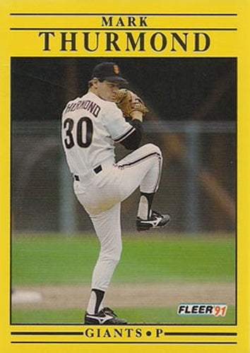 #274 Mark Thurmond - San Francisco Giants - 1991 Fleer Baseball