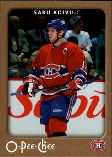 #274 Saku Koivu - Montreal Canadiens - 2006-07 O-Pee-Chee Hockey