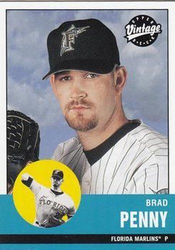 #274 Brad Penny - Florida Marlins - 2001 Upper Deck Vintage Baseball