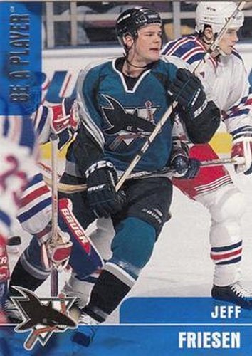 #274 Jeff Friesen - San Jose Sharks - 1999-00 Be a Player Memorabilia Hockey