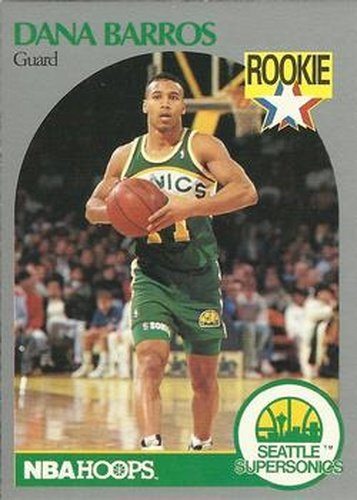 #274 Dana Barros - Seattle SuperSonics - 1990-91 Hoops Basketball