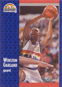#275 Winston Garland - Denver Nuggets - 1991-92 Fleer Basketball