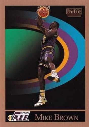 #275 Mike Brown - Utah Jazz - 1990-91 SkyBox Basketball