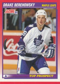#275 Drake Berehowsky - Toronto Maple Leafs - 1991-92 Score Canadian Bilingual Hockey