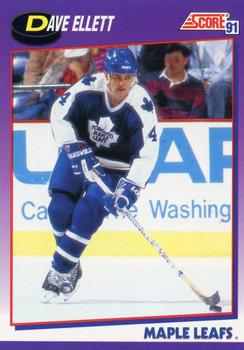 #275 Dave Ellett - Toronto Maple Leafs - 1991-92 Score American Hockey