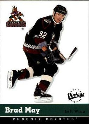#275 Brad May - Phoenix Coyotes - 2000-01 Upper Deck Vintage Hockey