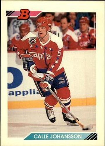 #275 Calle Johansson - Washington Capitals - 1992-93 Bowman Hockey