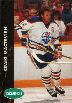 #276 Craig MacTavish - Edmonton Oilers - 1991-92 Parkhurst Hockey
