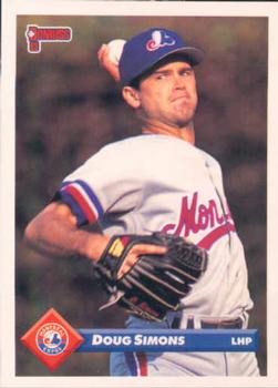 #276 Doug Simons - Montreal Expos - 1993 Donruss Baseball
