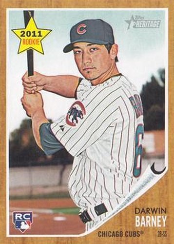 #276 Darwin Barney - Chicago Cubs - 2011 Topps Heritage Baseball