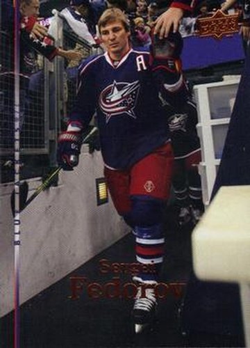 #276 Sergei Fedorov - Columbus Blue Jackets - 2007-08 Upper Deck Hockey