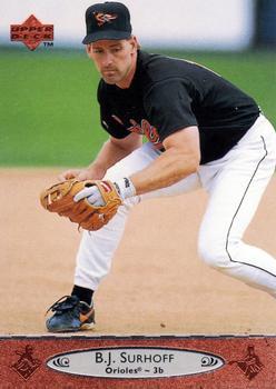 #276 B.J. Surhoff - Baltimore Orioles - 1996 Upper Deck Baseball