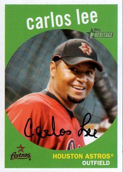 #276 Carlos Lee - Houston Astros - 2008 Topps Heritage Baseball