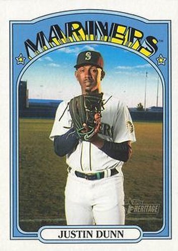 #276 Justin Dunn - Seattle Mariners - 2021 Topps Heritage Baseball