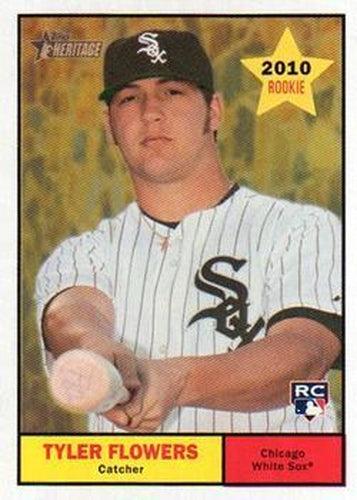 #276 Tyler Flowers - Chicago White Sox - 2010 Topps Heritage Baseball