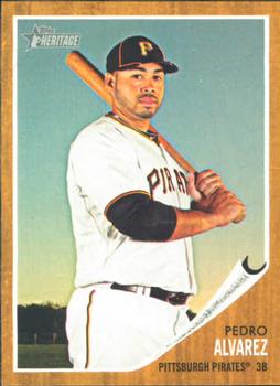 #277 Pedro Alvarez - Pittsburgh Pirates - 2011 Topps Heritage Baseball