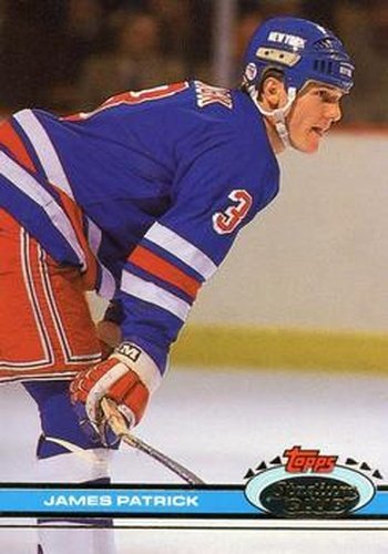 #277 James Patrick - New York Rangers - 1991-92 Stadium Club Hockey
