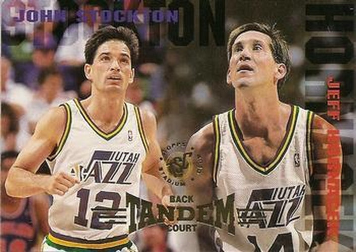 #277 John Stockton / Jeff Hornacek - Utah Jazz - 1994-95 Stadium Club Basketball