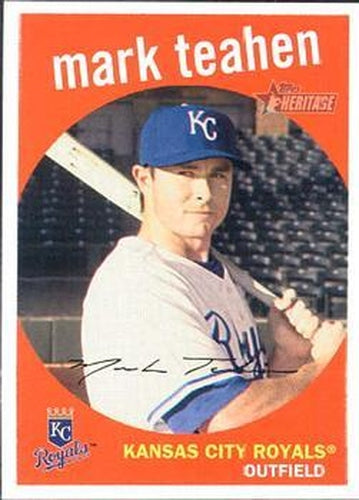 #277 Mark Teahen - Kansas City Royals - 2008 Topps Heritage Baseball