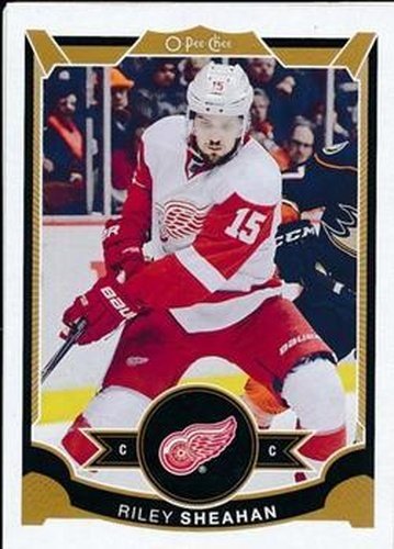 #277 Riley Sheahan - Detroit Red Wings - 2015-16 O-Pee-Chee Hockey
