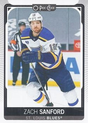 #277 Zach Sanford - St. Louis Blues - 2021-22 O-Pee-Chee Hockey