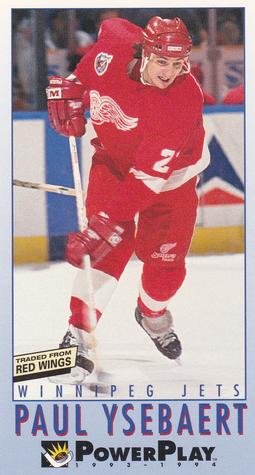 #277 Paul Ysebaert - Winnipeg Jets - 1993-94 Fleer PowerPlay Hockey