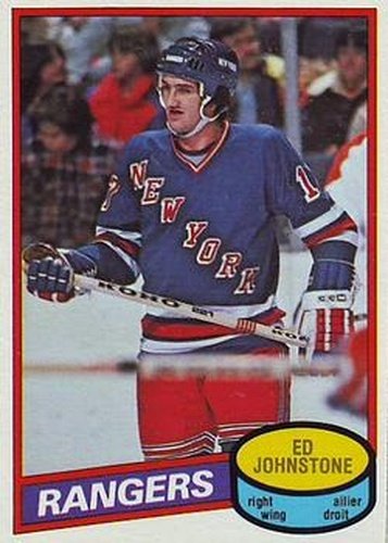 #277 Ed Johnstone - New York Rangers - 1980-81 O-Pee-Chee Hockey