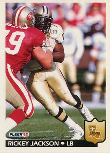 #277 Rickey Jackson - New Orleans Saints - 1992 Fleer Football