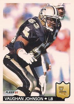 #278 Vaughan Johnson - New Orleans Saints - 1992 Fleer Football