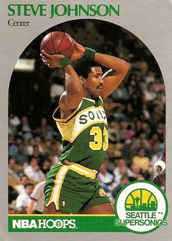 #278 Steve Johnson - Seattle SuperSonics - 1990-91 Hoops Basketball