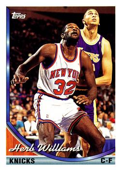 #278 Herb Williams - New York Knicks - 1993-94 Topps Basketball