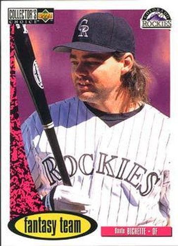 #278 Dante Bichette - Colorado Rockies - 1996 Collector's Choice Baseball
