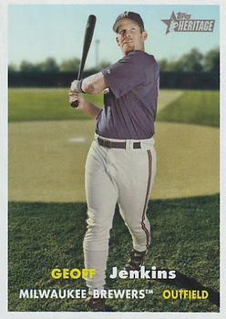 #278 Geoff Jenkins - Milwaukee Brewers - 2006 Topps Heritage Baseball