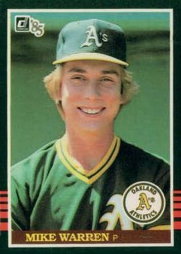 #278 Mike Warren - Oakland Athletics - 1985 Donruss Baseball