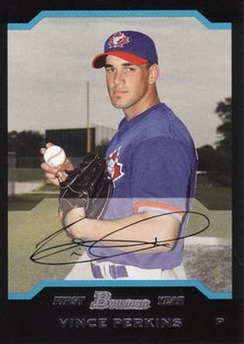 #278 Vince Perkins - Toronto Blue Jays - 2004 Bowman Baseball