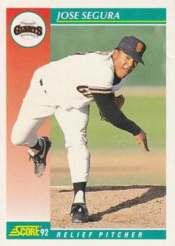 #278 Jose Segura - San Francisco Giants - 1992 Score Baseball
