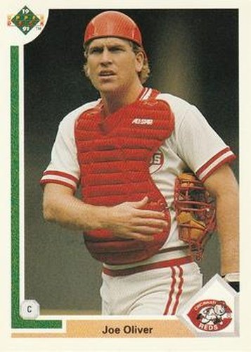 #279 Joe Oliver - Cincinnati Reds - 1991 Upper Deck Baseball