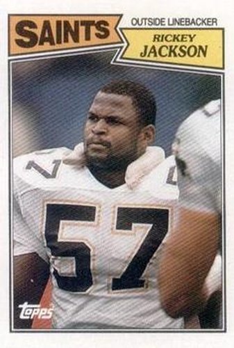 #279 Rickey Jackson - New Orleans Saints - 1987 Topps Football