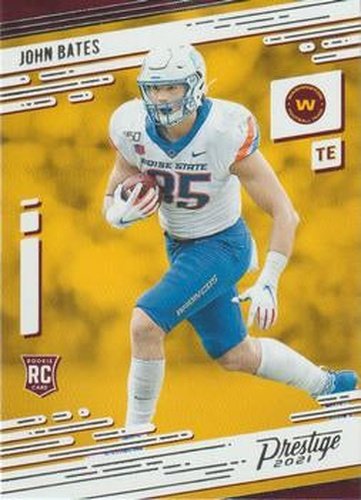 #279 John Bates - Washington Football Team - 2021 Panini Prestige Football