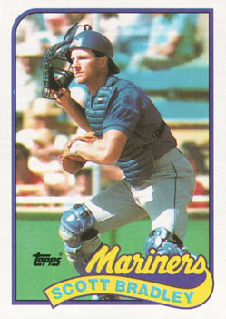 #279 Scott Bradley - Seattle Mariners - 1989 Topps Baseball