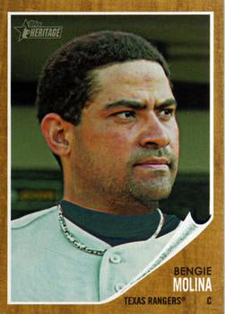 #279 Bengie Molina - Texas Rangers - 2011 Topps Heritage Baseball