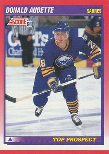#279 Donald Audette - Buffalo Sabres - 1991-92 Score Canadian Bilingual Hockey