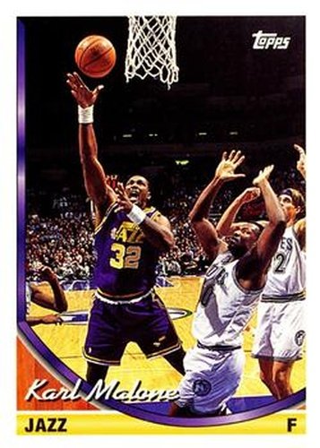 #279 Karl Malone - Utah Jazz - 1993-94 Topps Basketball