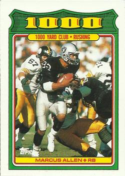 #27 Marcus Allen - Los Angeles Raiders - 1988 Topps Football - 1000 Yard Club