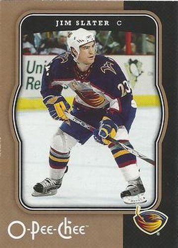 #27 Jim Slater - Atlanta Thrashers - 2007-08 O-Pee-Chee Hockey